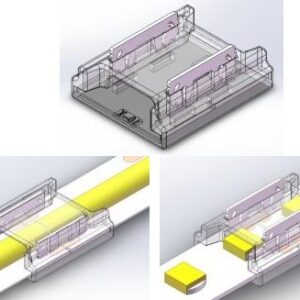 IP20 Mini Solderless Connector: Strip to Strip, 2Pin 10mm COB/SMD led strip Max: 6A