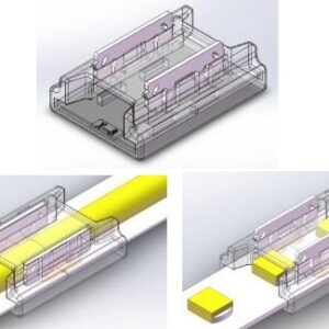IP20 Mini Solderless Connector: Strip to strip, 2Pin 8mm COB/SMD led strip, Max: 6A