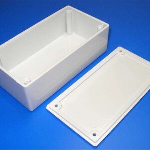Enclosure ABS White No Ribs 130x70x44