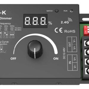 V1-K Rotary LED Dimmer 20A 12v/24v -240w/480w